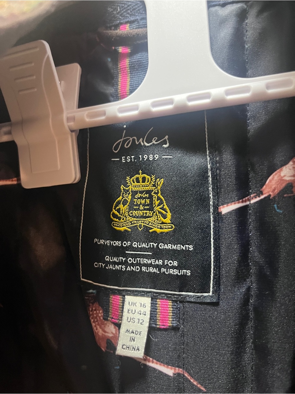 Joules Brown Herringbone Field Jacket | NWOT - Picture 3 of 8